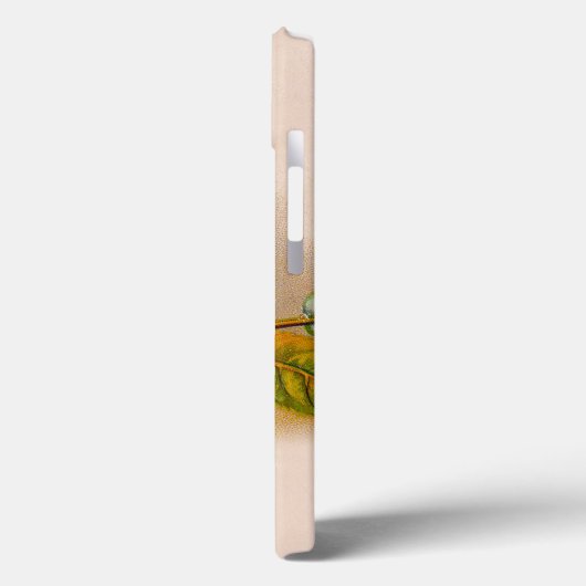 イエローローズアンティークヴィンテージプリントファインアート Case-Mate iPhoneケース (裏面 / 左)