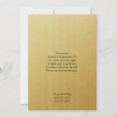 イエローローズアンドエメラルド結婚式招待状 招待状 (裏面)