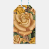 イエローローズアンドカントリー素朴ウッドブライダルシャワー ギフトタグ (裏面)