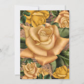 イエローローズアンドカントリー素朴ウッドブライダルシャワー 招待状 (裏面)