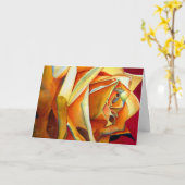 イエローローズアートマザーズデイカードと詩 カード (黄色い花)