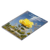 イエローローズアート祈りの言葉バイブルVerse Journal ノートブック (左側)