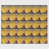 イエローローズウィズベビーブレスラッピング紙 ラッピングペーパー (フラット)