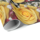 イエローローズウィズベビーブレスラッピング紙 ラッピングペーパー (ロールコーナー)