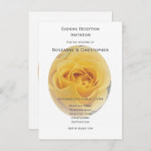 イエローローズウェディングレセプション 招待状 (正面/裏面)