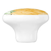 イエローローズウォーターカラーカントリー素朴フローラシック セラミックノブ (側面)