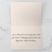 イエローローズウォーターカラーガーデン カード (内部)