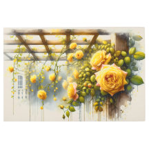 イエローローズウォーターカラーガーデン