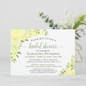 イエローローズウォーターカラーボホフローラブライダルシャワー 招待状 (スタンド正面)