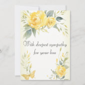 イエローローズエストリー悔やみや弔慰リマントロス シーズンカード (正面)