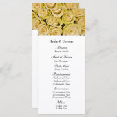 イエローローズエレガントフローラ結婚式 プログラム (正面/裏面)
