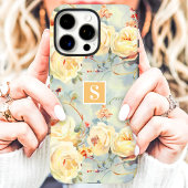 イエローローズエレガントモノグラムフローラ Case-Mate iPhoneケース