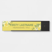 イエローローズオフィスドアシンボルや象徴名プレート サインプレート (正面)