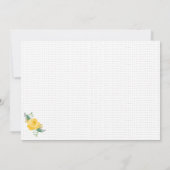 イエローローズオブテキサス州独身のバラ ノートカード (裏面)