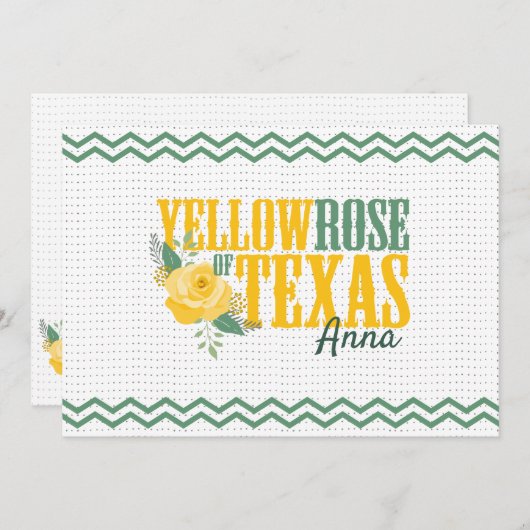 イエローローズオブテキサス州独身のバラ ノートカード (正面/裏面)