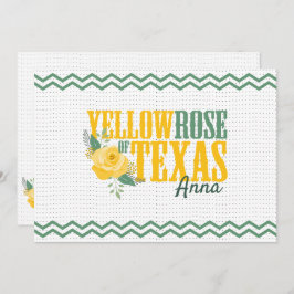 イエローローズオブテキサス州独身のバラ ノートカード