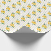 イエローローズオブテキサス州独身のバラ ラッピングペーパー (角)