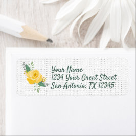 イエローローズオブテキサス州独身のバラ ラベル