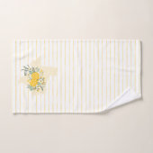 イエローローズオブテキサス州 – ギンガム州とバラ バスタオルセット (ハンドタオル)