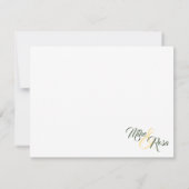 イエローローズオブテキサス州 – ギンガム州サンキュー ノートカード (裏面)