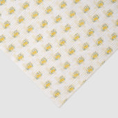 イエローローズオブテキサス州 – ギンガム州パターン 薄葉紙 (詳細)