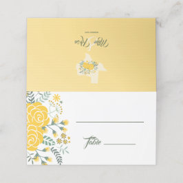 イエローローズオブテキサス州 – ギンガム州結婚ズ プレイスカード