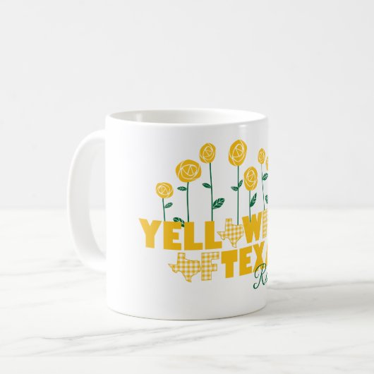 イエローローズオブテキサス州-バラガーデン コーヒーマグカップ (正面左)