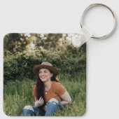 イエローローズオブテキサス州-独身のバラキーチェーン キーホルダー (裏面)