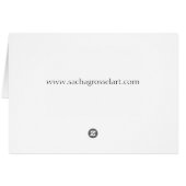 イエローローズオリジナル水彩画花 (裏面横)