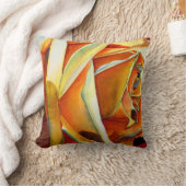 イエローローズオリジナル水彩画花 クッション (ブランケット)