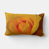 イエローローズオレンジバラロマンチックバラ ランバークッション (裏面)