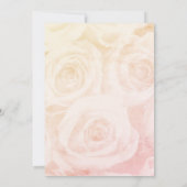 イエローローズオンエレガントアイボリー写真 セーブザデート (裏面)