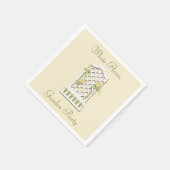 イエローローズオンザガーデントレリス紙ナプキン スタンダードカクテルナプキン (角)