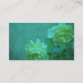 イエローローズオンターコイズフローラ名刺 名刺 (裏面)