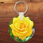 イエローローズキーチェーン キーホルダー (正面)
