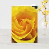 イエローローズクローズアップ聖なる書物、 経典カード詩編31:24 カード (黄色い花)