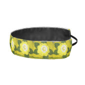 イエローローズグリーンユニークフローラクロシェプリントオン アスレチックヘッドバンド (右)