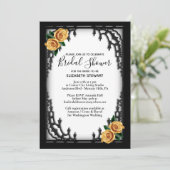 イエローローズゴシックブライダルシャワー 招待状 (スタンド正面)