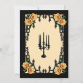 イエローローズゴシックリハーサルディナーイエロー 招待状 (裏面)