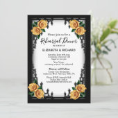 イエローローズゴシックリハーサルディナーホワイト 招待状 (スタンド正面)