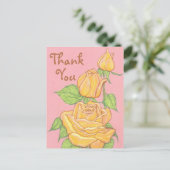 イエローローズサンキューハガキ2 ポストカード (スタンド正面)