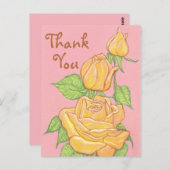 イエローローズサンキューハガキ2 ポストカード (正面/裏面)