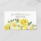 イエローローズサンシャインビューティフルビジネスカード 名刺 (正面)