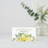 イエローローズサンシャインビューティフルビジネスカード 名刺 (スタンド正面)
