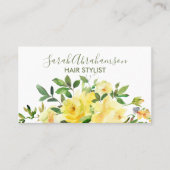 イエローローズサンシャインビューティフルビジネスカード 名刺 (正面)