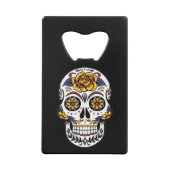 イエローローズシュガースカルオンブラック クレジットカード栓抜き (裏面)