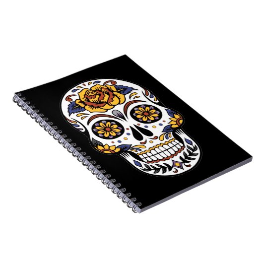 イエローローズシュガースカルオンブラック ノートブック (右側)