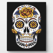 イエローローズシュガースカルオンブラック フォトプラーク (正面)