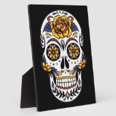 イエローローズシュガースカルオンブラック フォトプラーク (側面)