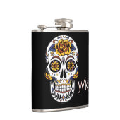 イエローローズシュガースカルオンブラック フラスク (右)